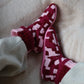 Ladies Pink Patchwork Booties