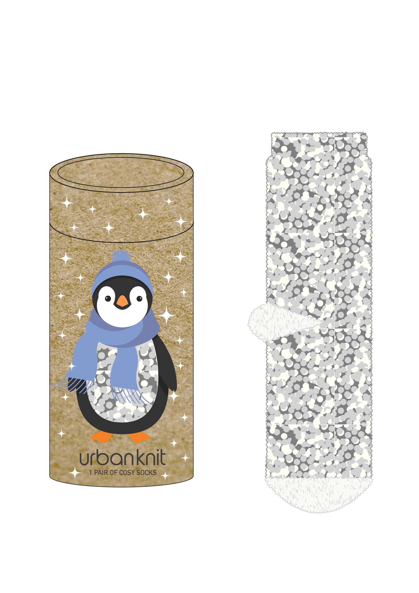 Ladies Popcorn Tube - Penguin