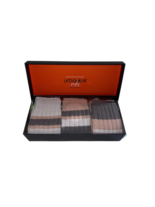 Men's 3pr SuperSoft Gift Box - Taupe