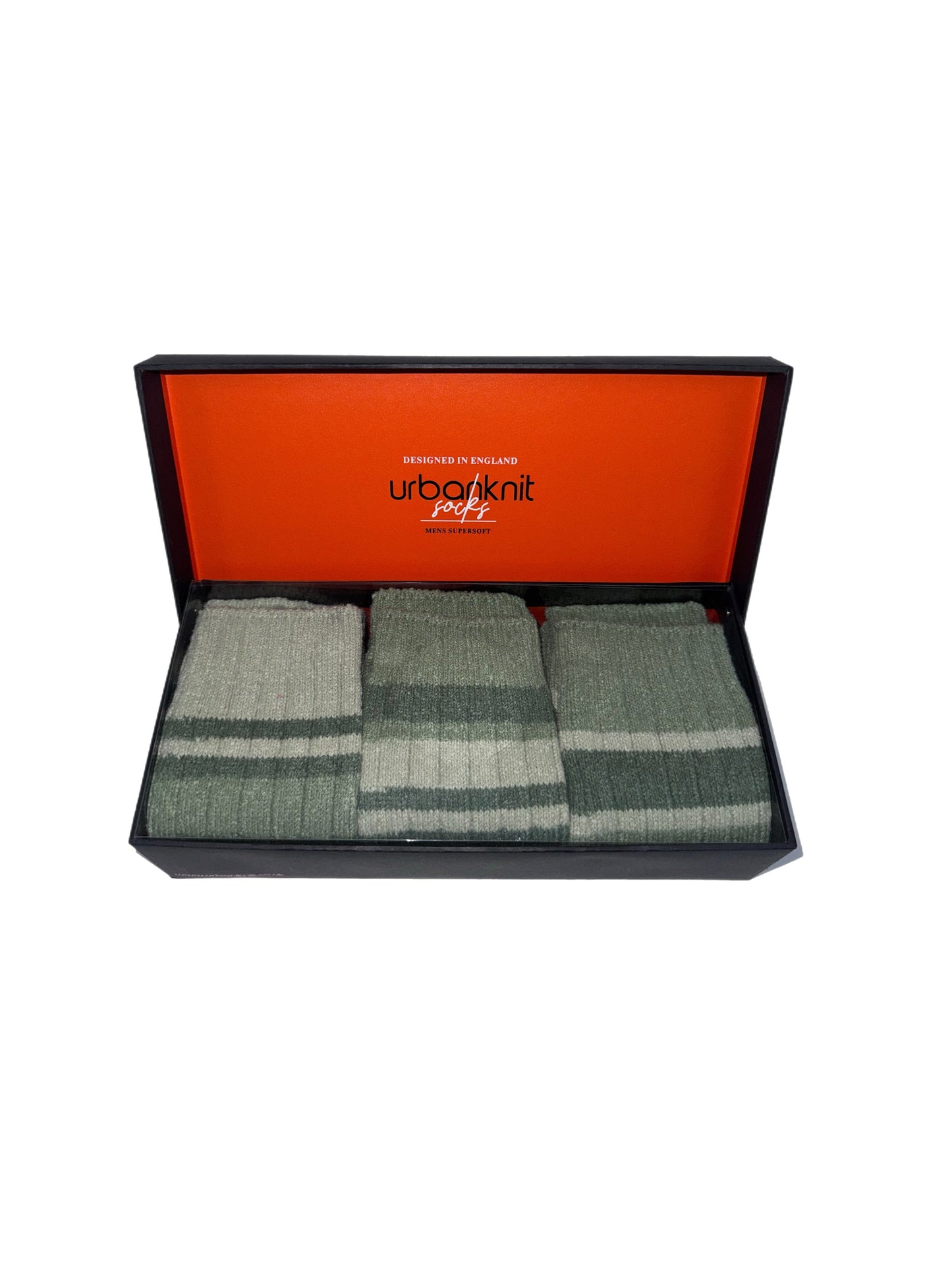 Men's 3pr SuperSoft Gift Box - Greens