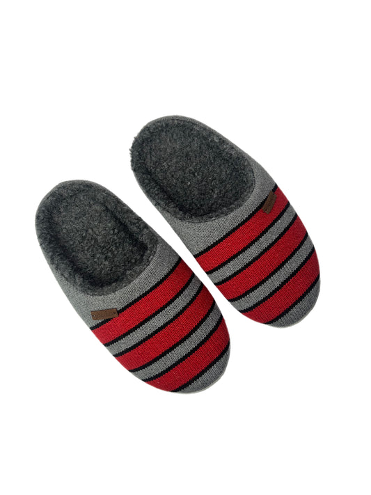 Men's Red Racing Stripe Slippers