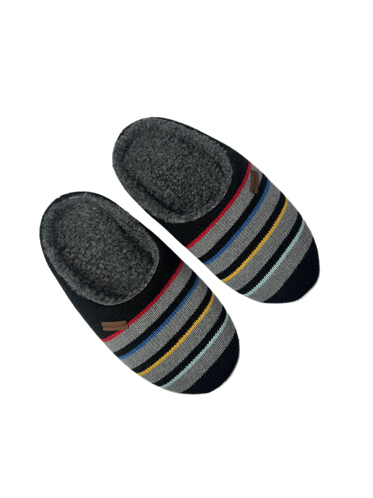 Men's Midnight Colour Pop Stripe Slippers