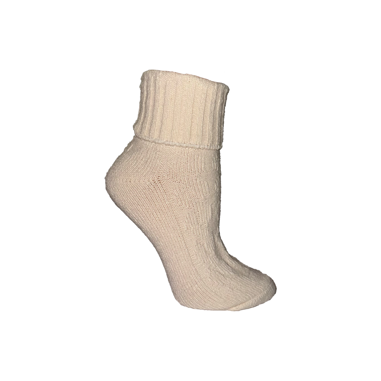 Cream Tot Cable Sock