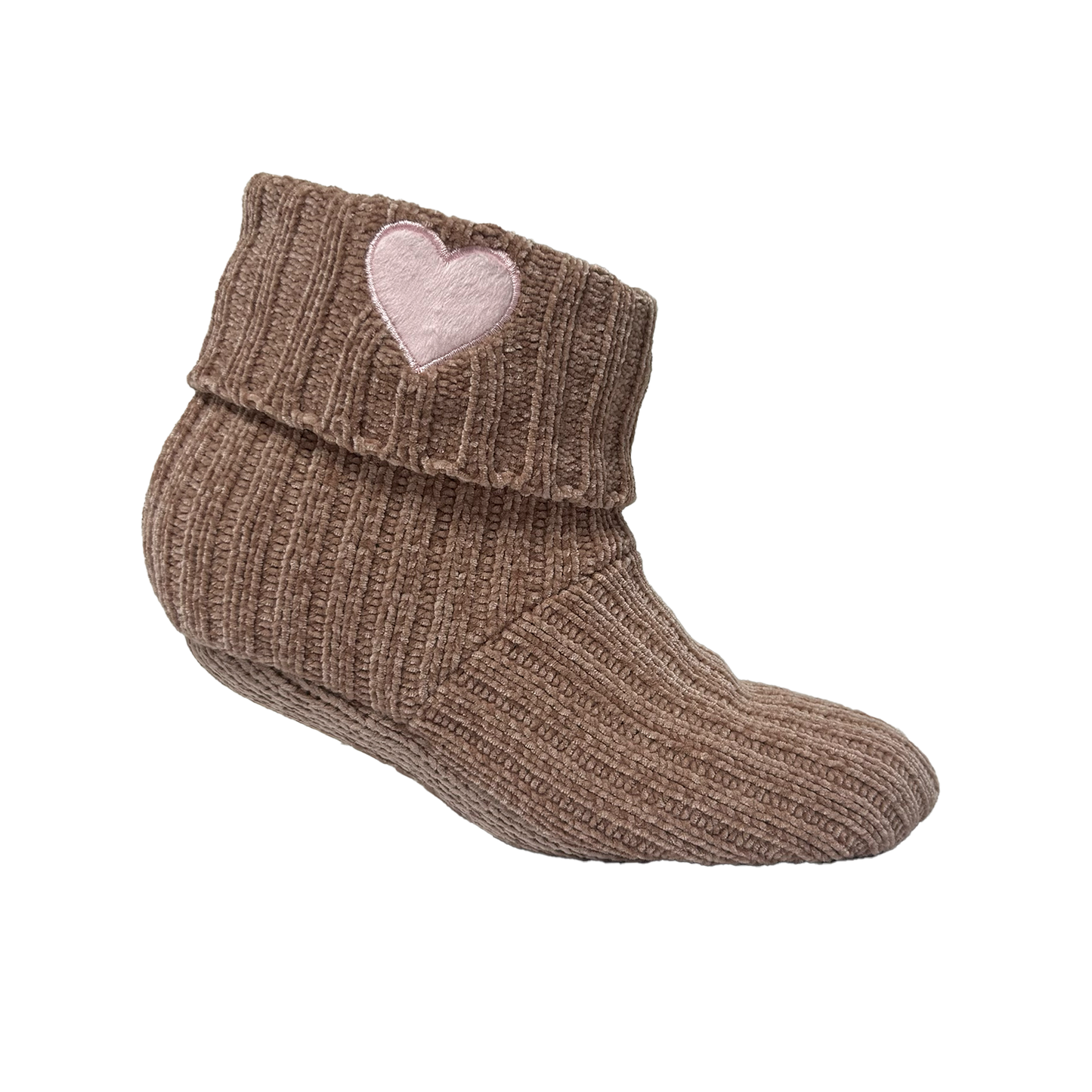 Ladies Heart Chenille Bootie