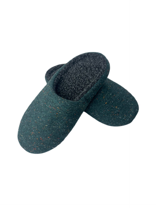 Men's Green Nep Slippers