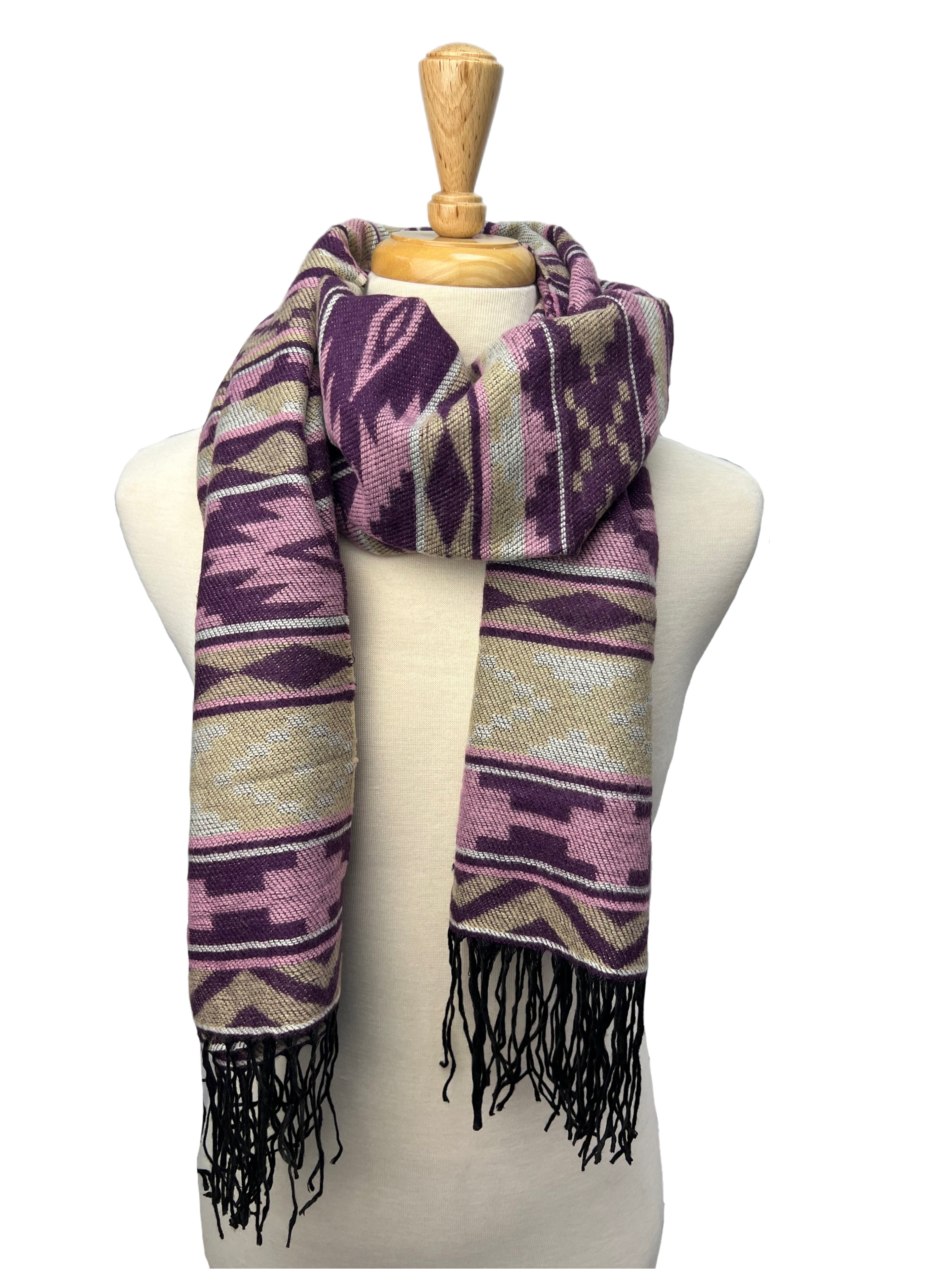 Ladies store purple scarf